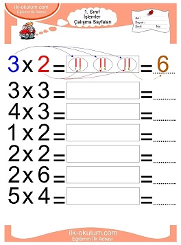 Çocuklar İçin toplam işlemi yaprak testleri 